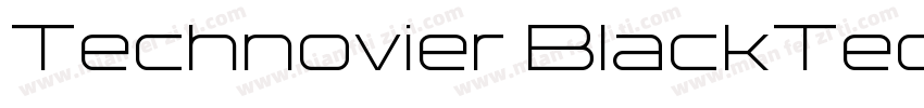 Technovier BlackTechnovier Black字体转换